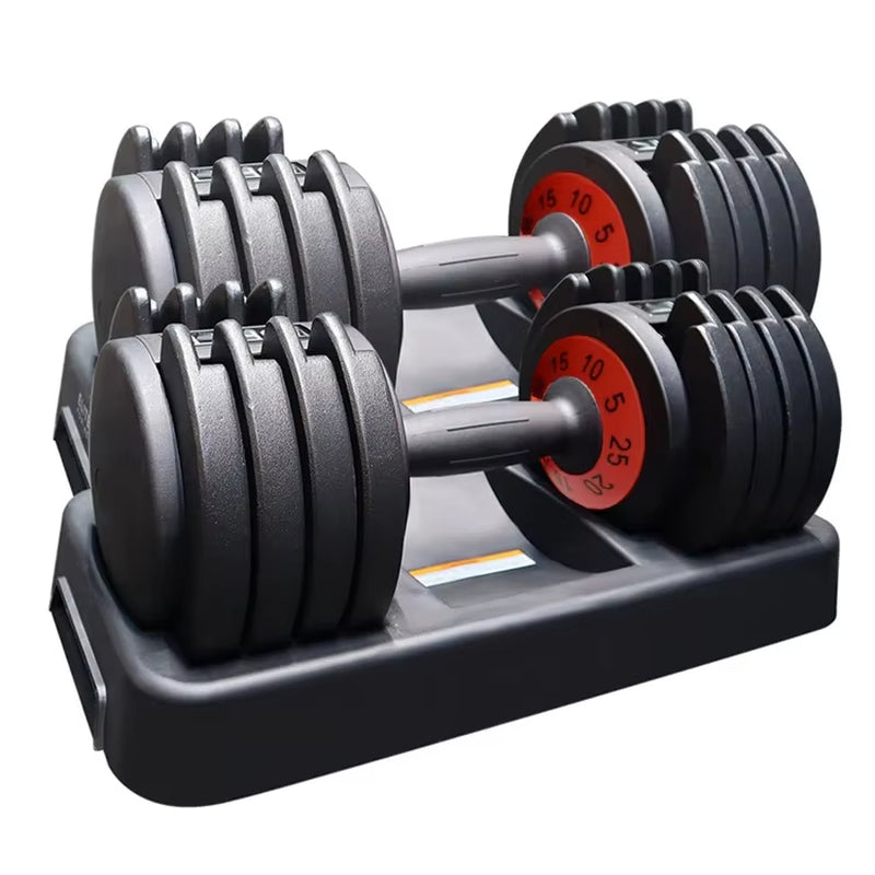 Weight 24Kg Gym Dumbbells Adjustable Dumbells Gym Equipment Set