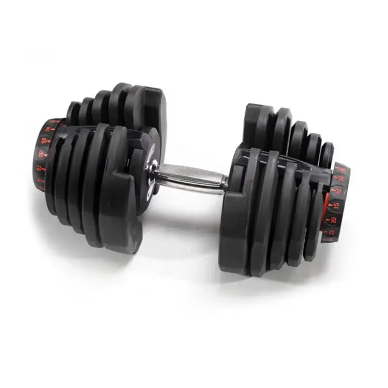 Weight 24Kg Gym Dumbbells Adjustable Dumbells Gym Equipment Set